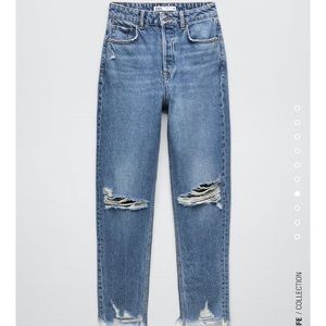 Zara high waisted mom jeans NWT